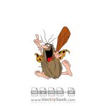 Captain Caveman Logo Vector