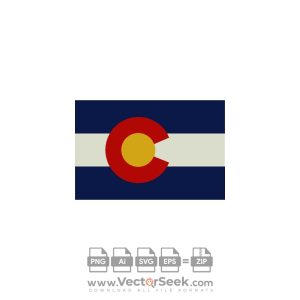 Colorado State Flag Logo Vector