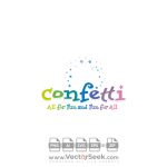 Confetti Logo Vector