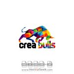 Crea Bulls Logo Vector