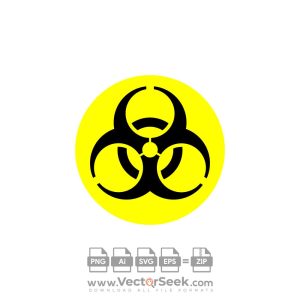 Danger Biological Hazard Logo Vector