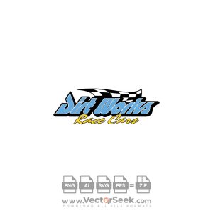 Dirt Works Race Cars Logo Vector