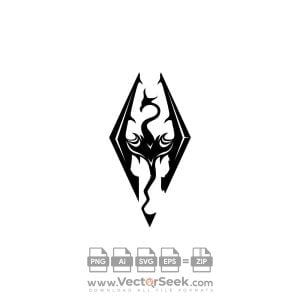 Elder Scrolls V Skyrim Logo Vector