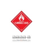 FLAMMABLE LIQUID Logo Vector