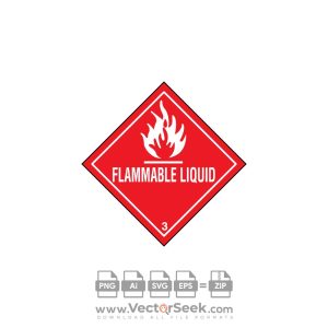 FLAMMABLE LIQUID Logo Vector