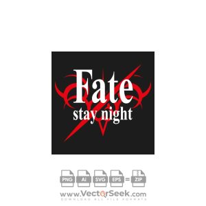 Fate Stay Night Anime Logo Vector