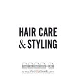 Hair care & Styling Logo Vector