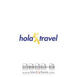 Hola Travel Logo Vector