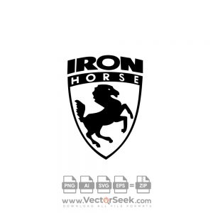 Iron Horse Logo Vector