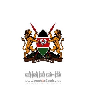 Kenya Coat of Arms Logo Vector