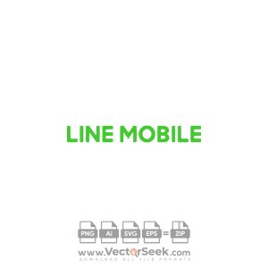 Line Mobile Logo Vector