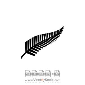 New Zealand Rugby Union Fern Logo Vector