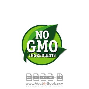 No GMO Ingrdients Logo Vector