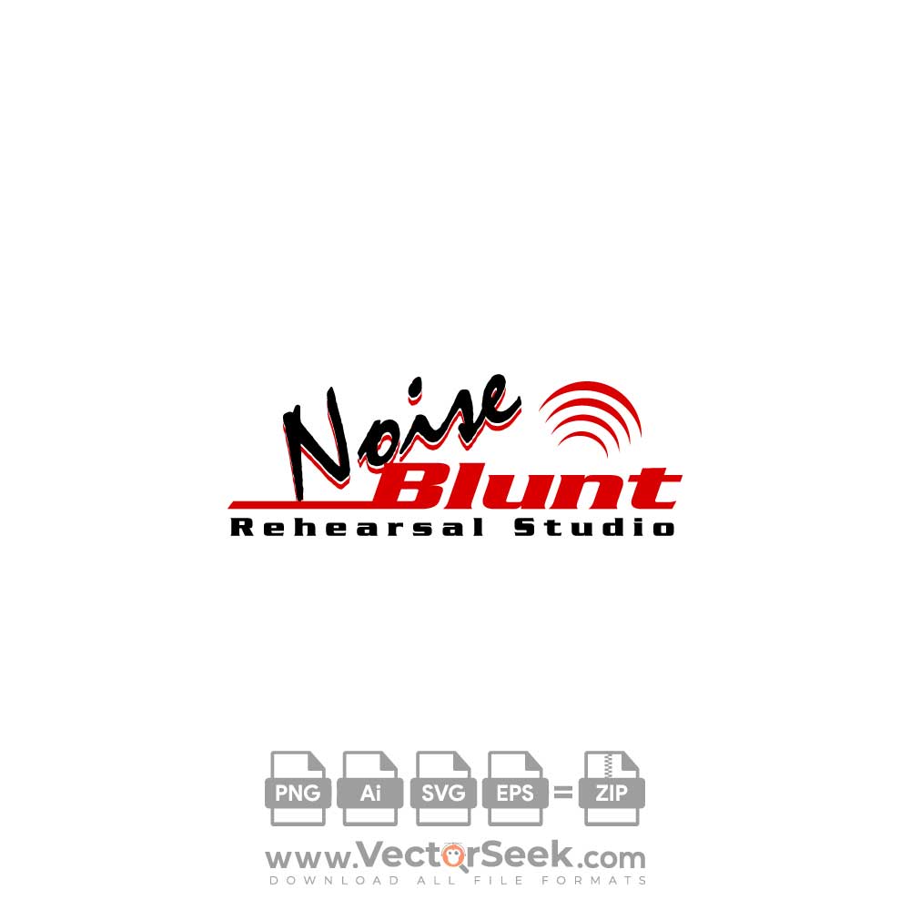 Noise Blunt Rehearsal Studio Logo Vector