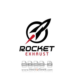 Rocket Exhaust Logo Vector