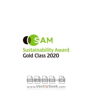 SAM Sustainability Award Gold Class 2020 Logo Vector