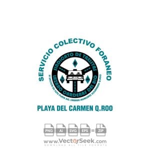 Servicio Colectivo Playa del Carmen Vanes Logo Vector