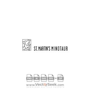 St. Martin’s Minotaur Logo Vector
