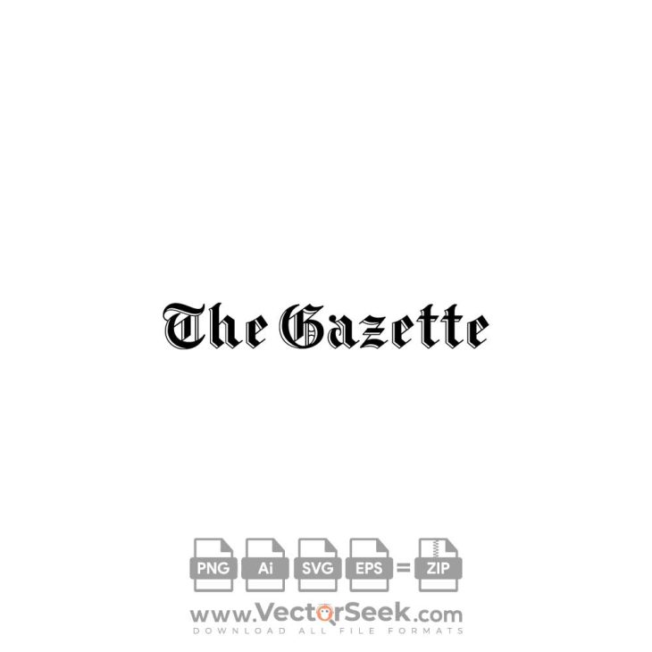 The Gazette Newspaper Logo Vector