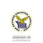 The Retired Enlisted Association Logo Vector