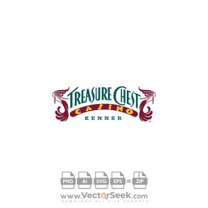 Treasure Chest Casino Logo Vector