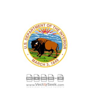 U.S. Department of the Interior Logo Vector