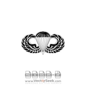 United States Paratroopers Logo Vector