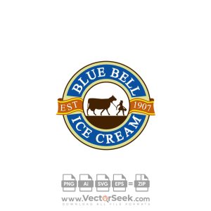 Blue Bell Ice Cream Logo Vector