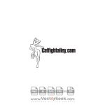 Catfight Alley Logo Vector