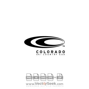 Colorado Ski Country USA Logo Vector