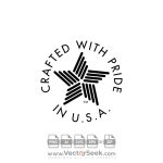 Created with Pride in USA Logo Vector