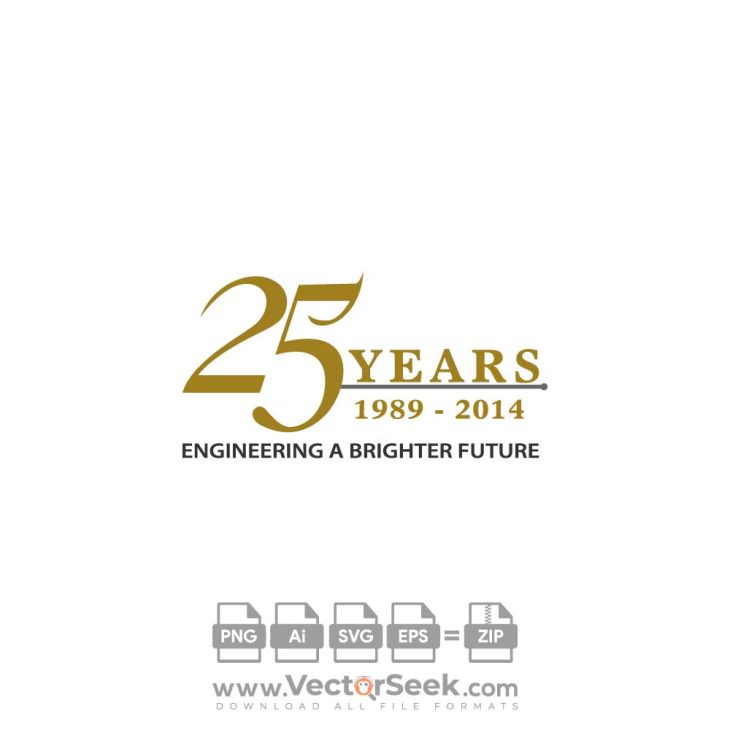 Engineering a Brighter Future 25 years Logo Vector