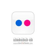 Flickr button Logo Vector