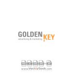 Golden Key Logo Vector