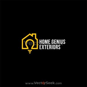 Home Genius Exterior Logo Template