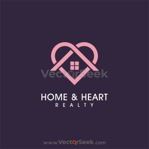Home & Heart Realty Logo Template