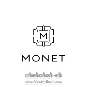 Monet Fashion Jewelry Logo Vector