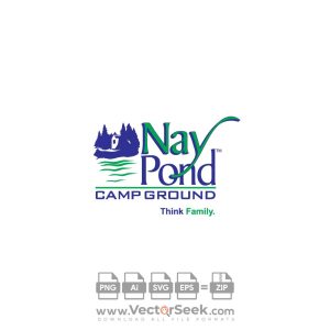 Nay Pond Camp Ground Logo Vector