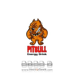 Pitbull Energy Drink Logo Vector