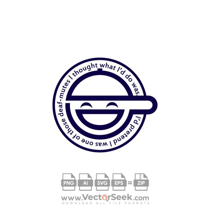 The Laughing Man   Ghost In The Shell Logo Vector