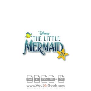 The Little Mermaid Jr Logo Vector