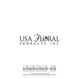 USA Floral Products Logo Vector