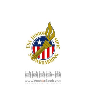 USA Junior Olympic Snowboarding Logo Vector