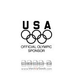 USA Official Olympic Sponsor Logo Vector