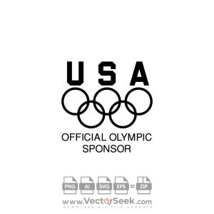 USA Official Olympic Sponsor Logo Vector