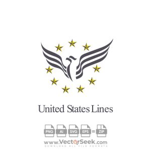 United States Lines Logo Vector