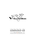 V Accordion Logo Vector