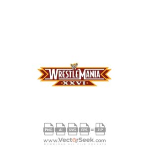 WWE WrestleMania 26 Logo Vector