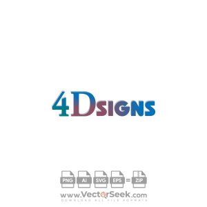 4 Dsigns Logo Vector