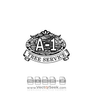 A 1 Tree Service Logo Vector